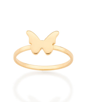 GOLD MINI BUTTERFLY SKINNY RING