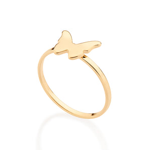 GOLD MINI BUTTERFLY SKINNY RING