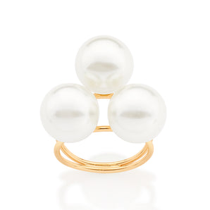 GOLD PEARL OF THE SEA RING