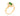 GOLD MODERN FLOWER SOLITAIRE RING IN GREEN