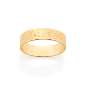 GOLD RELIGIOUS WEDDING BAND