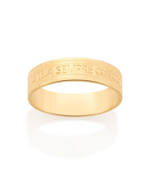 GOLD RELIGIOUS WEDDING BAND