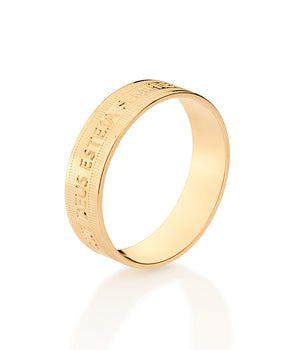 GOLD RELIGIOUS WEDDING BAND