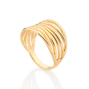 18K GOLD PLATED MAXI RING