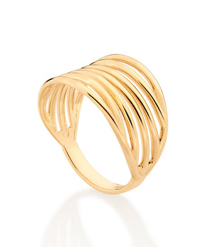 18K GOLD PLATED MAXI RING