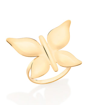 GOLD BUTTERFLY MAXI RING
