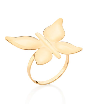 GOLD BUTTERFLY MAXI RING