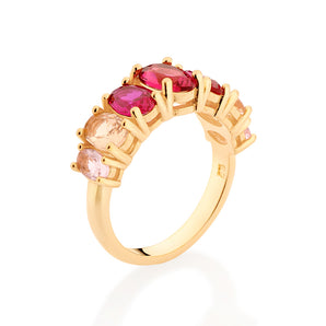 GOLD OMBRE RING IN PINK