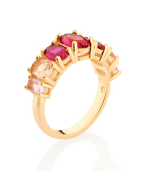 GOLD OMBRE RING IN PINK