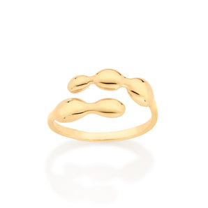 GOLD BLOBS ADJUSTABLE RING