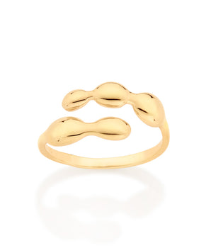 GOLD BLOBS ADJUSTABLE RING