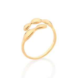 GOLD BLOBS ADJUSTABLE RING