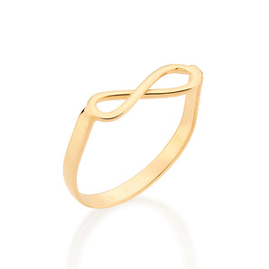 GOLD ETERNITY SKINNY RING
