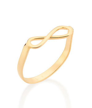 GOLD ETERNITY SKINNY RING