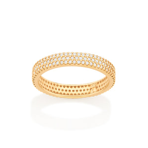 GOLD STUDDED WEDDING BAND