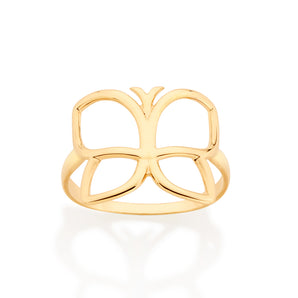GOLD HOLLOW ROMMANEL’S BUTTERFLY RING