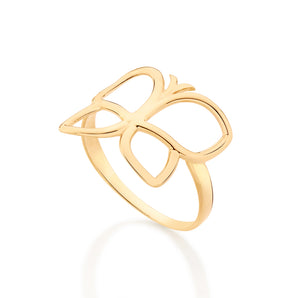 GOLD HOLLOW ROMMANEL’S BUTTERFLY RING