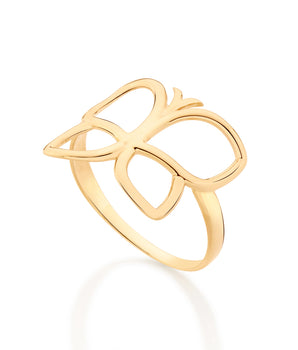 GOLD HOLLOW ROMMANEL’S BUTTERFLY RING