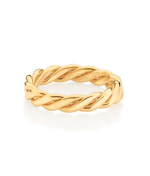GOLD MEN'S TWISTED RING