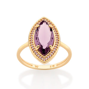 GOLD GLAMOROUS SKINNY RING