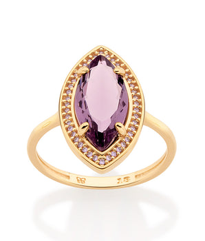 GOLD GLAMOROUS SKINNY RING