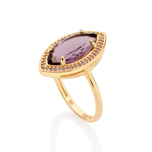 GOLD GLAMOROUS SKINNY RING