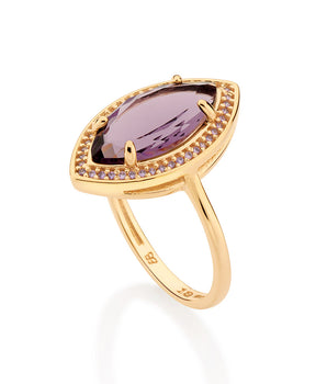 GOLD GLAMOROUS SKINNY RING