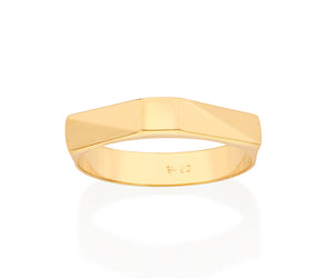 GOLD I LOVE YOU WEDDING BAND