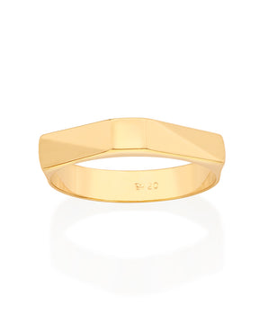 GOLD I LOVE YOU WEDDING BAND