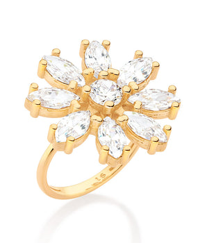 GOLD WEDDING FLOWERS MAXI RING
