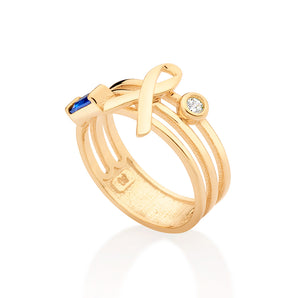GOLD DOWN SYNDROME AWARENESS RING