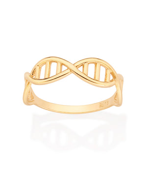 GOLD CHROMOSOME SKINNY RING
