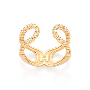 GOLD THE LOOK ADJUSTABLE RING