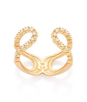 GOLD THE LOOK ADJUSTABLE RING