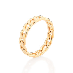 GOLD MEN'S CHAIN RING