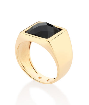 GOLD MEN'S DARK NIGHT RING