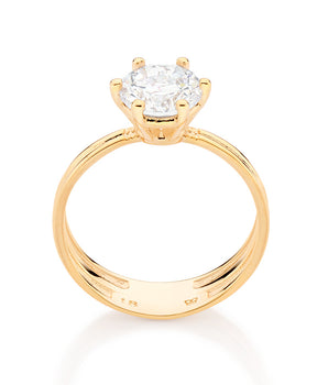 GOLD BEACON ENGAGEMENT RING