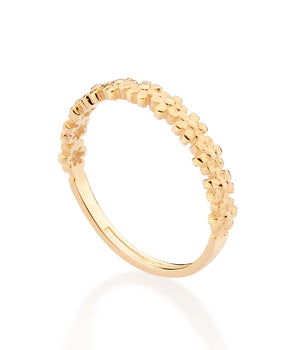 GOLD MINI FLOWERS RING