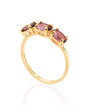 GOLD GARDEN PARTY RING IN PURPLE
