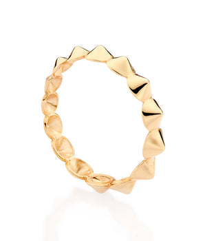 GOLD SPIKES SKINNY RING