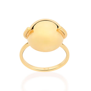 GOLD HALF SPHERE RING