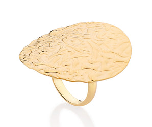 GOLD MOON CRATER MAXI RING