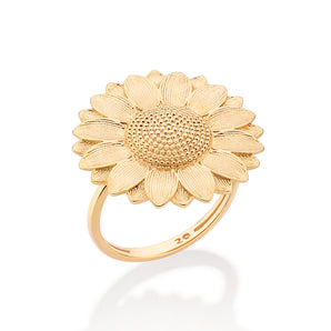 GOLD SUNFLOWER RING