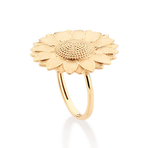 GOLD SUNFLOWER RING