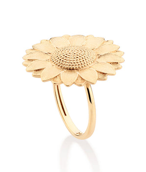 GOLD SUNFLOWER RING