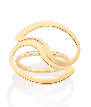 GOLD OCEAN DROPS RING