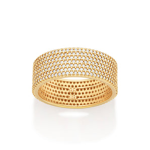 GOLD FULLY STUDDED RING