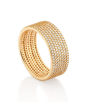 GOLD FULLY STUDDED RING