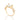 GOLD WHITE CHRISTMAS SOLITAIRE RING