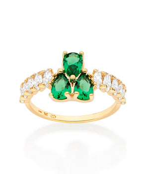 GOLD PINE SKINNY RING